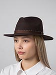 Шляпа STETSON арт. 2598150 TRAVELLER WOOLFELT (темно-коричневый)
